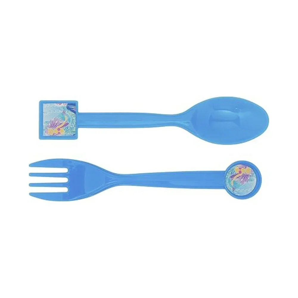 Mermaid Theme Party Pack--Plates, cups, party favors & Bags, fork, Spoon for 10